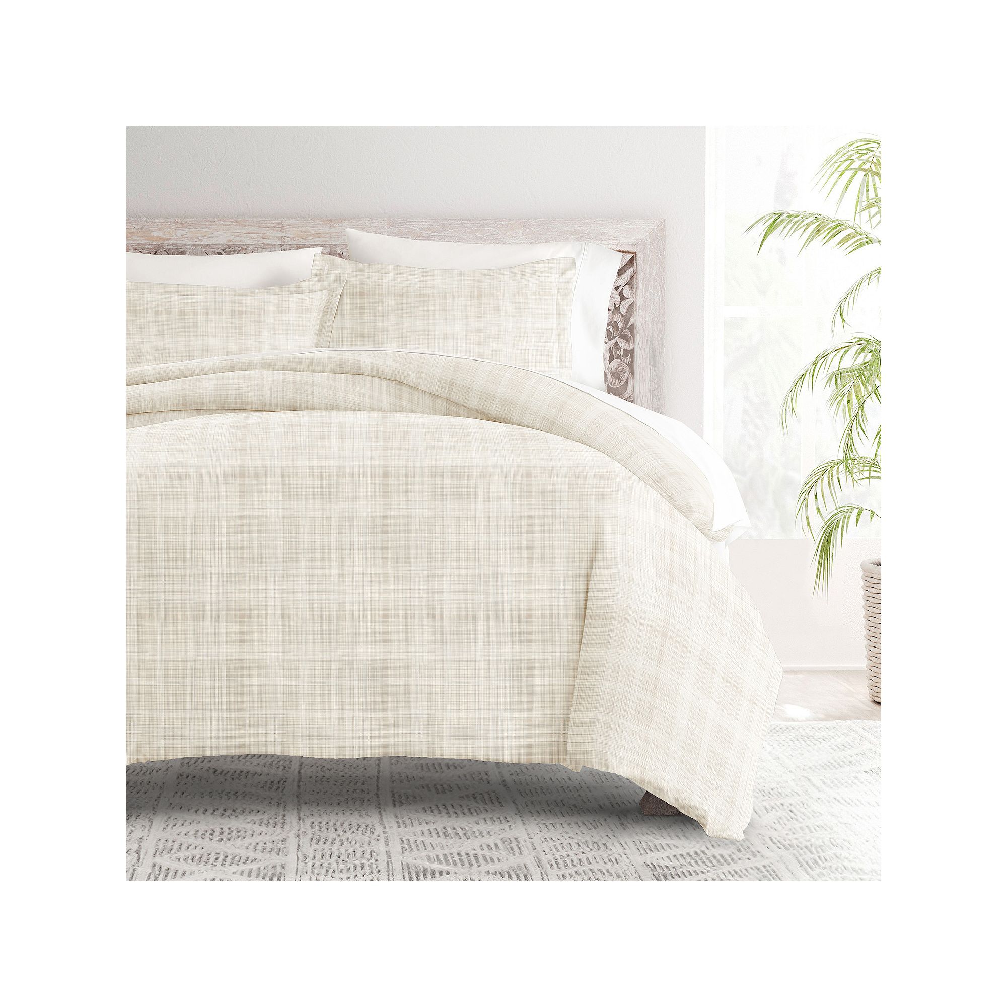 Home Collection Premium Ultra Soft Thatch Pattern Duvet Cover Set