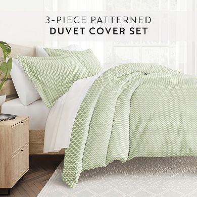 Home Collection Premium Ultra Puffed Chevron Duvet Cover Set