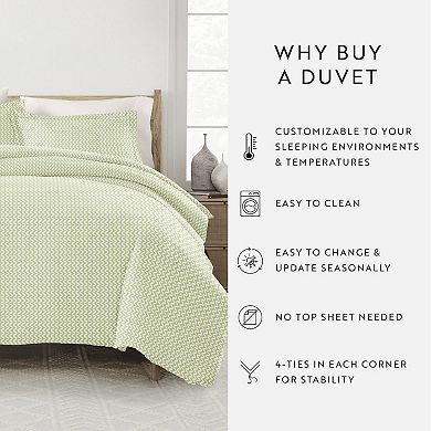 Home Collection Premium Ultra Puffed Chevron Duvet Cover Set