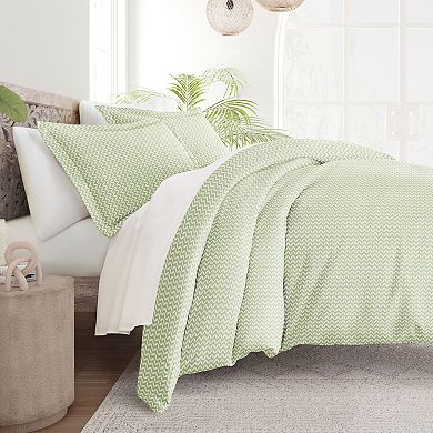 Home Collection Premium Ultra Puffed Chevron Duvet Cover Set