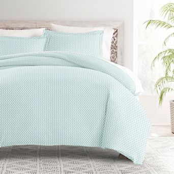 Home Collection Premium Ultra Soft Puffed Chevron Duvet Cover Set