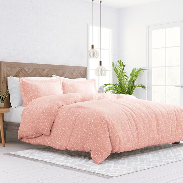 Home Collection Premium Ultra Soft Pink Buds Pattern Duvet Cover Set