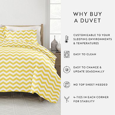 Home Collection Premium Ultra Chevron Duvet Cover Set