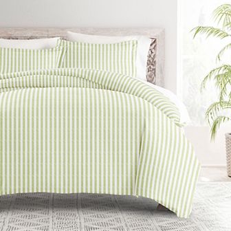 Home Collection Premium Ultra Soft Puffed Rugged Stripes Duvet Cover Set