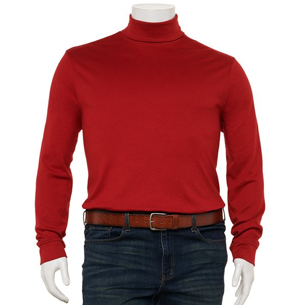 Big & Tall Croft & Barrow® Classic-Fit Extra-Soft Interlock Turtleneck