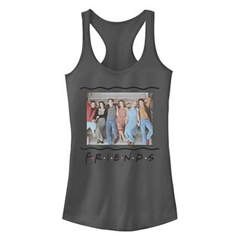 Juniors' Friends Group Porch Photo Graphic Tank Top