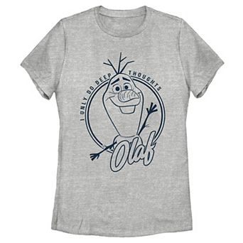 Disney's Frozen 2 Olaf I Only Do Deep Thoughts Juniors' Tee