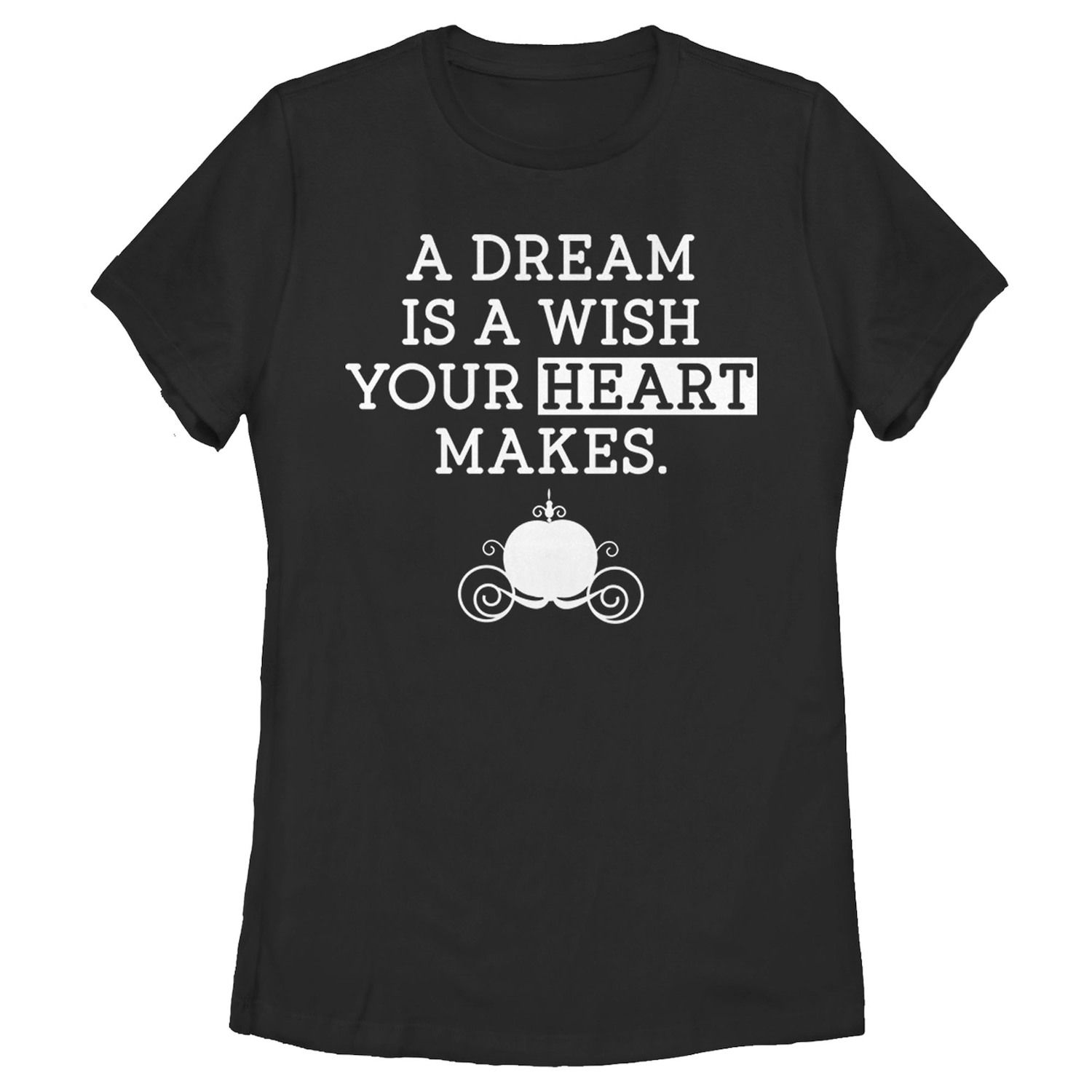 Image for Licensed Character Disney's Cinderella Juniors' Dream Carriage Graphic Tee at Kohl's.