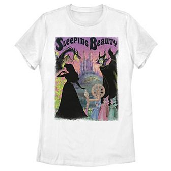 Juniors' Disney's Sleeping Beauty Aurora Maleficent Graphic Tee