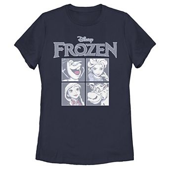 Disney's Frozen Character Portrait Juniors' Graphic Tee