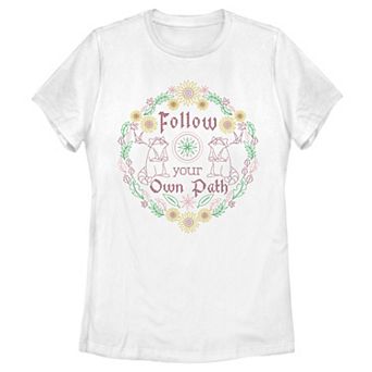 Disney's Pocahontas Meeko Follow Your Own Path Cross Stitch Juniors' Tee