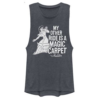 Juniors' Disney Aladdin My Other Ride Magic Carpet Muscle Tank Top