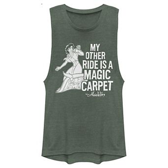 Juniors' Disney Aladdin My Other Ride Magic Carpet Muscle Tank Top