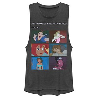 Disney Princess Juniors' "Not Dramatic" Muscle Graphic Tank Top