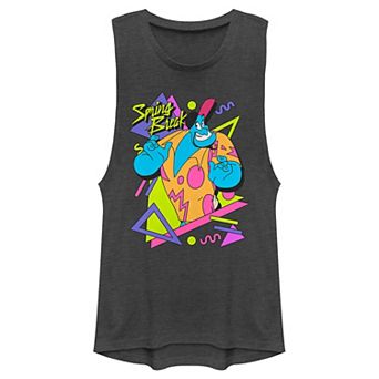 Juniors' Disney Aladdin Genie Retro 90's Style Poster Muscle Tank Top