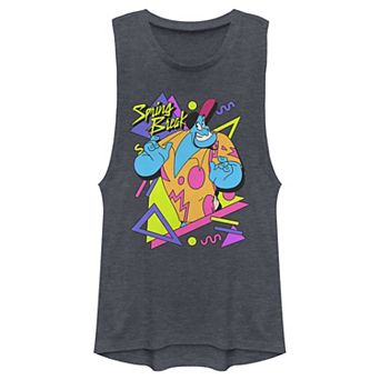 Juniors' Disney Aladdin Genie Retro 90's Style Poster Muscle Tank Top
