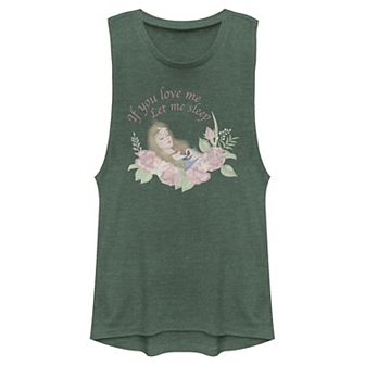 Disney's Sleeping Beauty Juniors' "Let Me Sleep" Muscle Graphic Tank Top