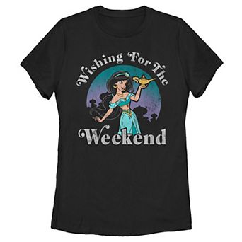 Disney's Aladdin Juniors' Jasmine Wishing For The Weekend Tee