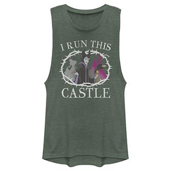 Juniors' Disney Sleeping Beauty Maleficent Runs This Castle Muscle Tank Top