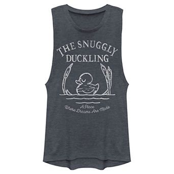 Disney's Tangled The Snuggly Duckling Juniors' Graphic Muscle Tank Top