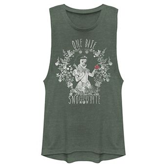 Juniors' Disney Snow White "One Bite" Muscle Tank Top