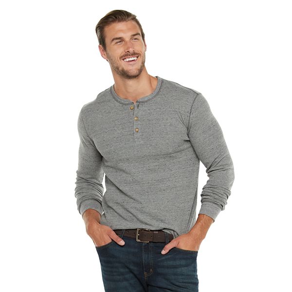 Big & Tall Sonoma Goods For Life® Slim-Fit Thermal Henley