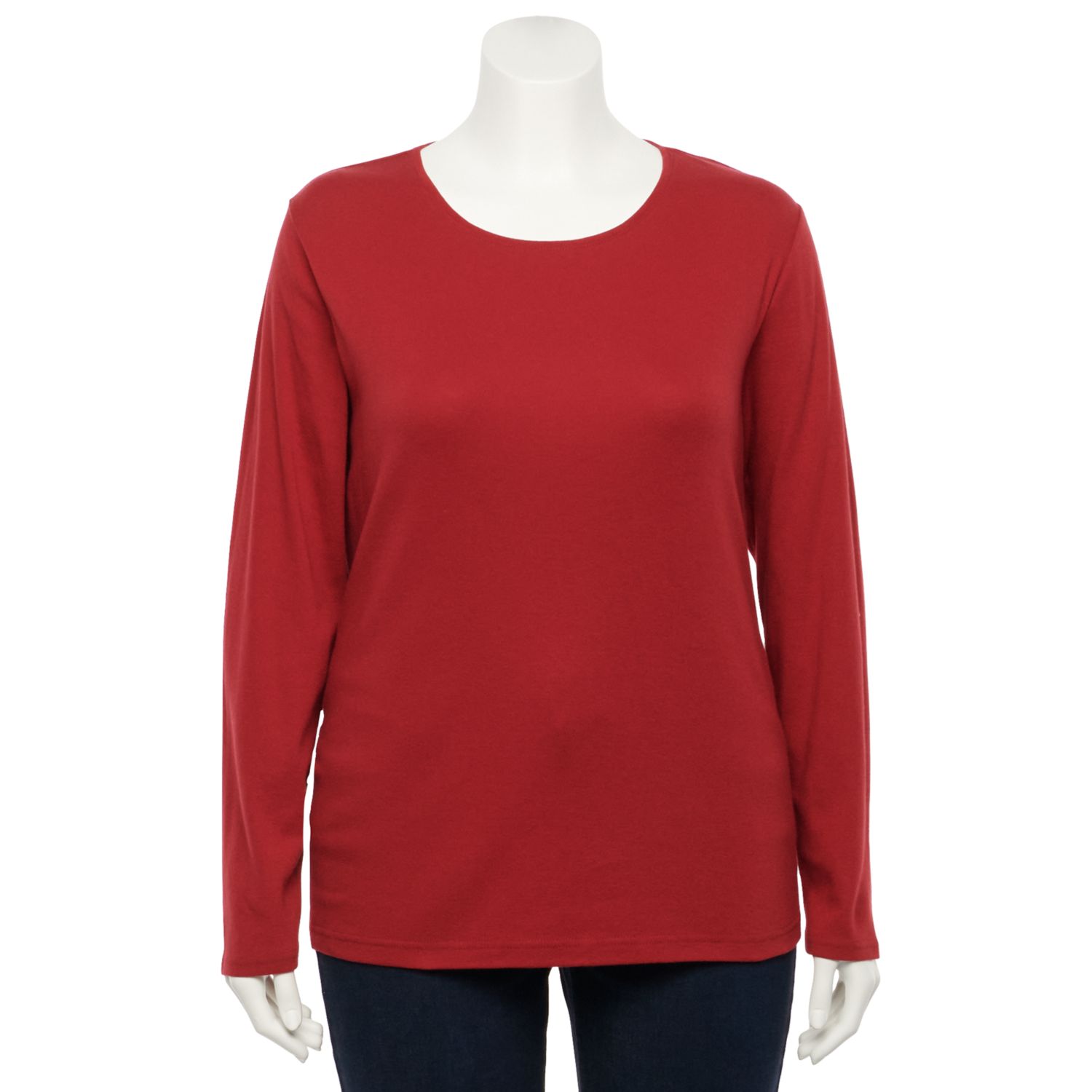 red and black plus size tops