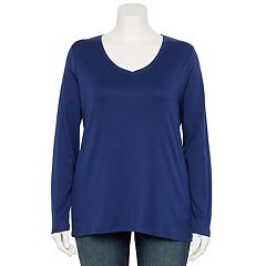 Womens Blue Croft & Barrow Plus Tops, Clothing | Kohl's