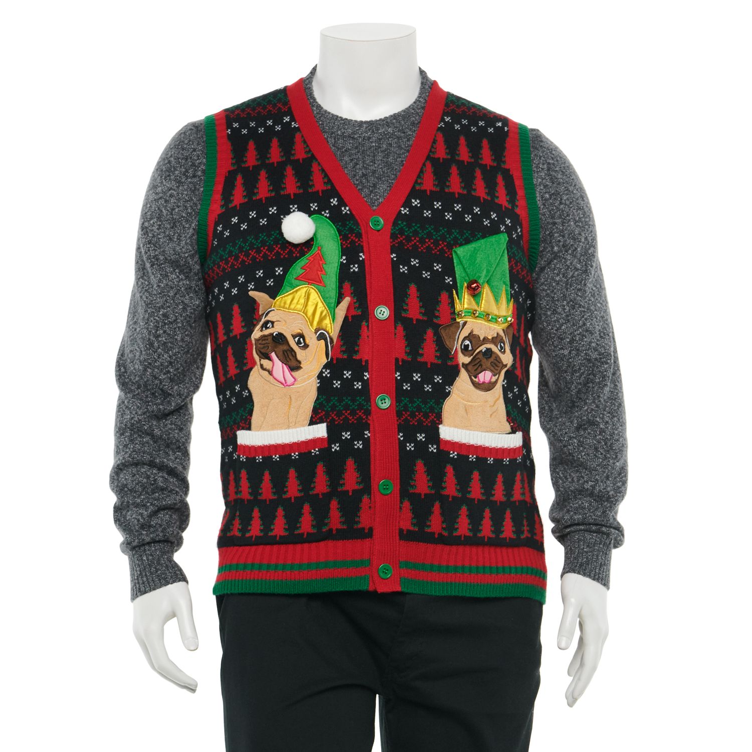 mens big and tall ugly christmas sweaters