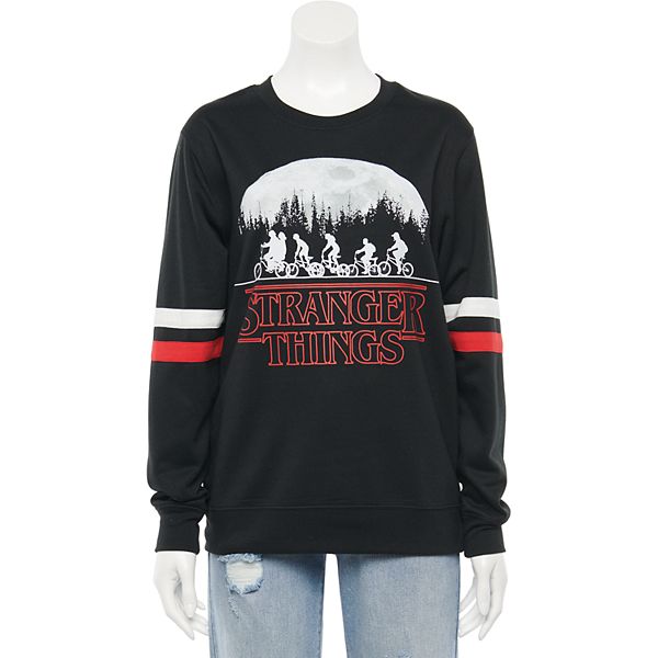 Juniors' Stranger Things Oversized Fleece Pullover