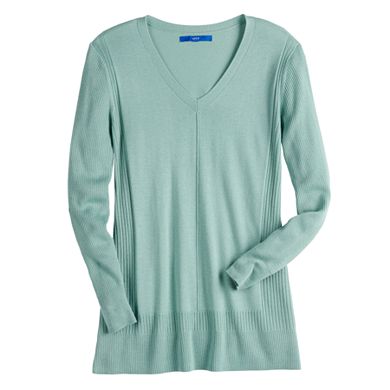 Women's Apt. 9® V-Neck Rib Tunic