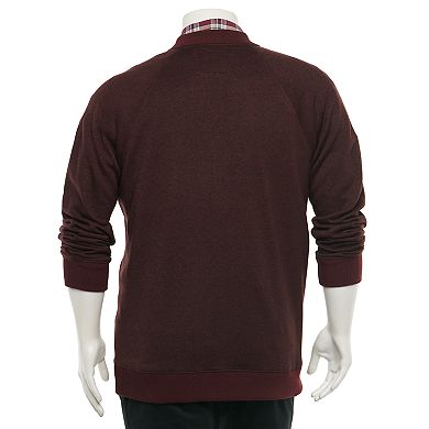 Big & Tall Sonoma Goods For Life® Modern-Fit Sweater Fleece Bomber Jacket