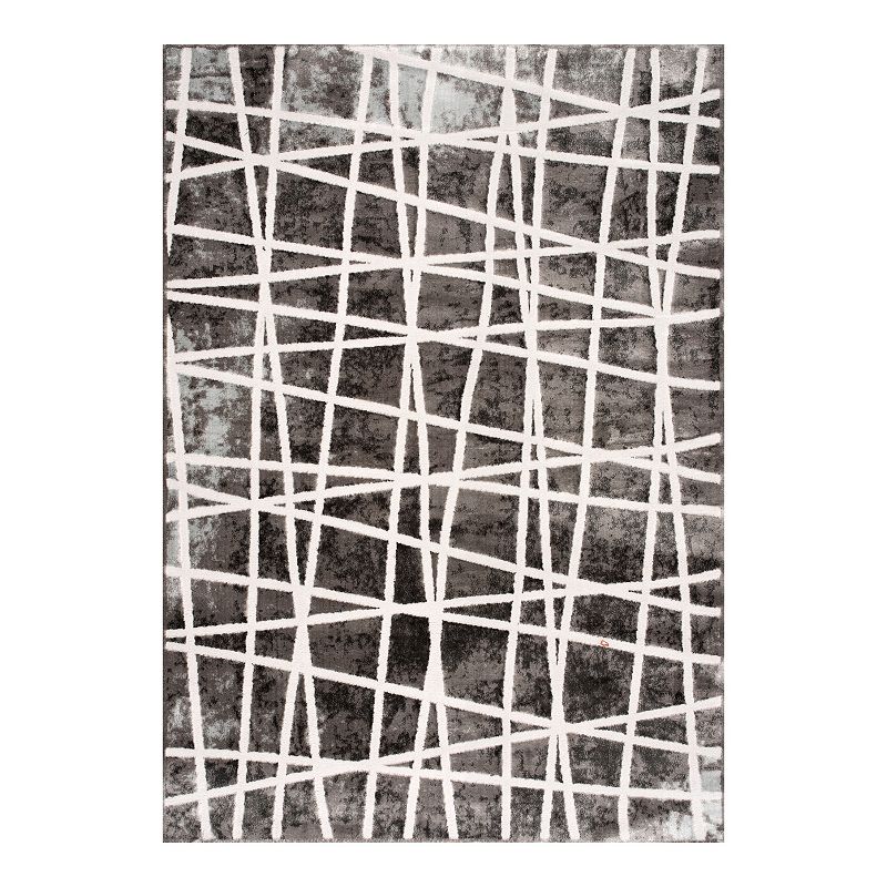 Art Carpet Karenia Lines Rug, Grey, 5X8 Ft