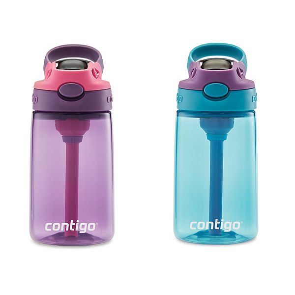 Contigo Kid's BPA FREE 13OZ Water Bottle 4OZ Snack Cups 