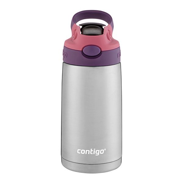 Contigo Kids Water Bottle with Autospout Straw, Lavender and Pink, 14 fl oz.
