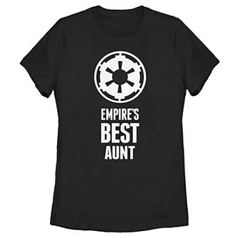 Juniors' Star Wars Empire's Best Aunt Empire Logo Tee