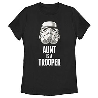 Juniors' Star Wars Stormtrooper Aunt Is A Trooper Tee