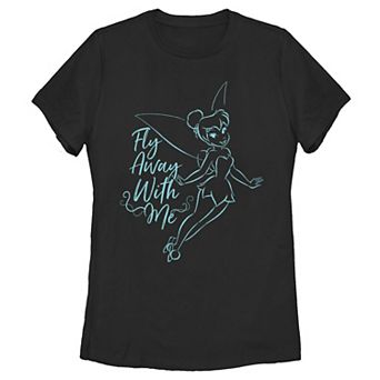 Disney's Peter Pan Tinkerbell Fly Away With Me Juniors' Tee