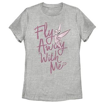 Disney's Peter Pan Tinkerbell Fly Away With Me Portrait Juniors' Tee
