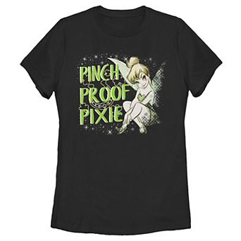 Disney's Peter Pan St. Patrick's Day TinkerBell Pinch Proof Juniors' Tee