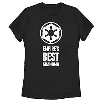 Juniors' Star Wars Empire's Best Grandma Empire Logo Tee