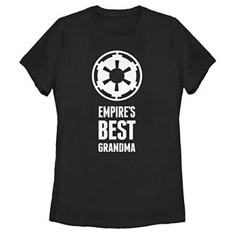 Juniors' Star Wars Empire's Best Grandma Empire Logo Tee