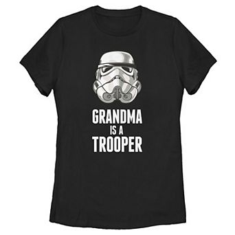 Juniors' Star Wars Stormtrooper Grandma Is A Trooper Tee