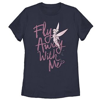 Disney's Peter Pan Tinkerbell Juniors' Fly Away With Me Portrait Tee