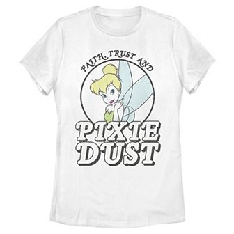 Disney's Peter Pan Tinkerbell Faith Trust Pixie Dust Juniors' Tee