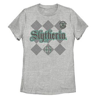 Juniors' Harry Potter Slytherin Diamond Plaid Tee