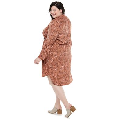 Plus Size EVRI™ Utility Shirt Dress