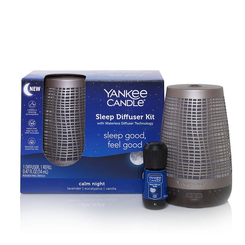 Yankee Candle Sleep Diffuser Kit, Brown, REED DIFF