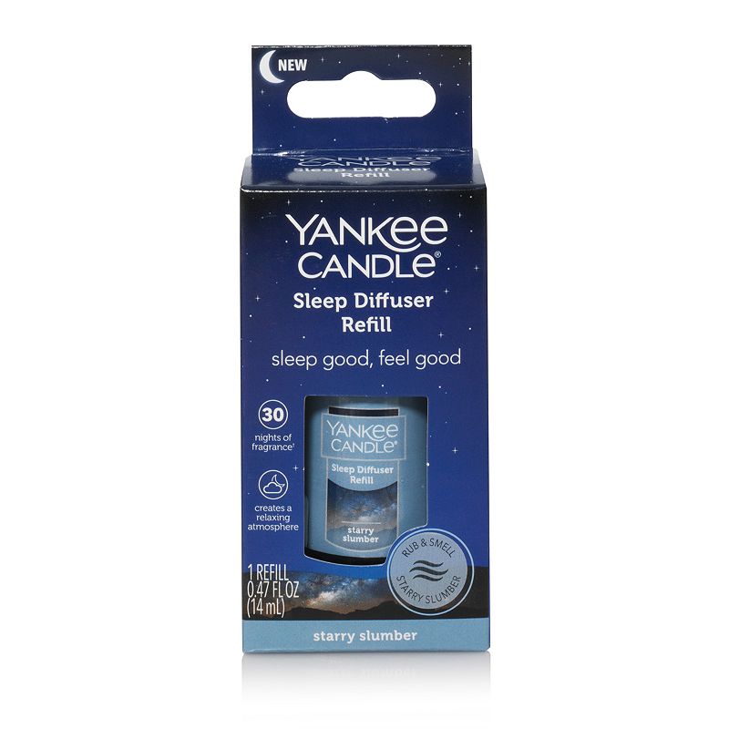Yankee Candle Starry Slumber Sleep Diffuser Refill, Light Blue, OIL