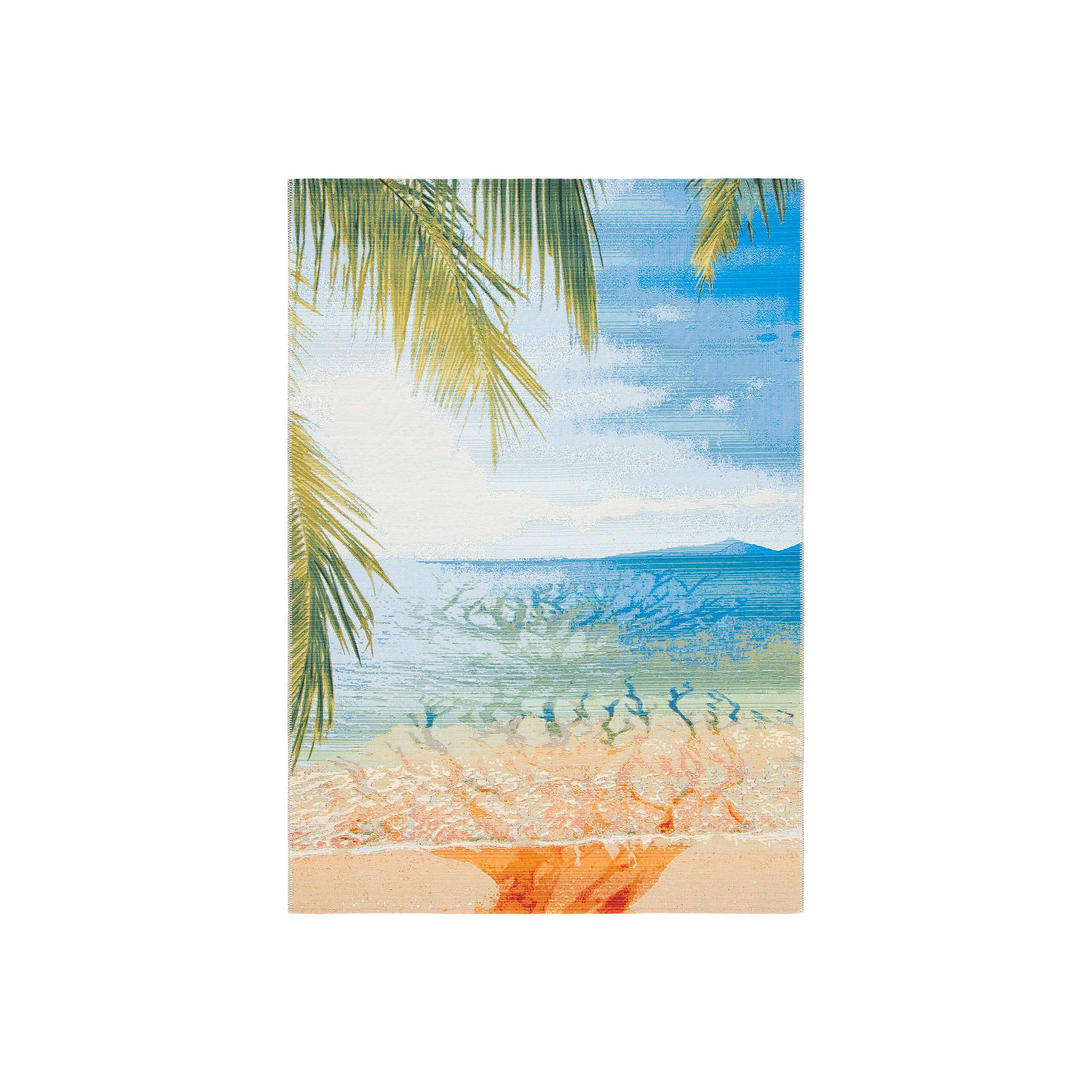 Safavieh Barbados Madison Indoor Outdoor Rug, Gold Blue